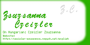 zsuzsanna czeizler business card
